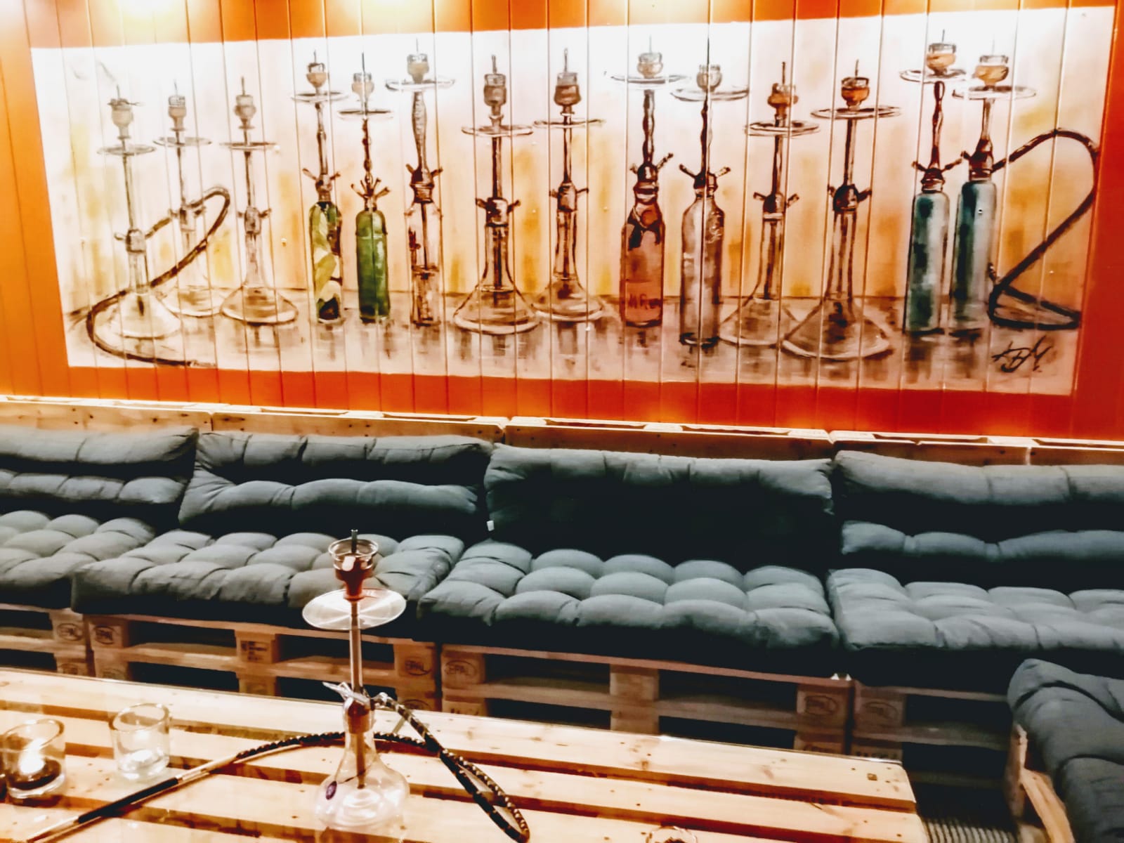 Auftragsmalerei Shisha Lounge