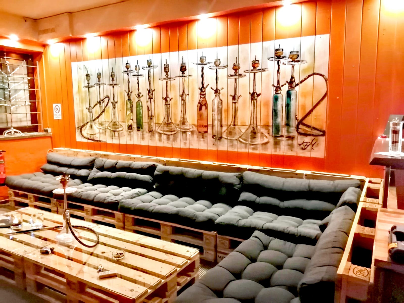 Auftragsmalerei Shisha Lounge